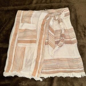 Holding Horses Textured Fabric with Stripes Skirt. Anthropologie size 4